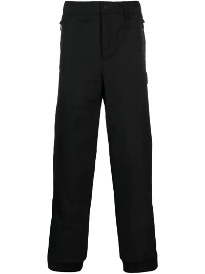 Fendi Logo-patch Straight-leg Ski Trousers In Black