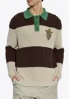 Fendi Cotton Knitted Polo In Multi