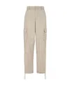 Fendi Logo-patch Wide-leg Trousers In Brown