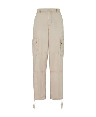 FENDI FENDI WORN-EFFECT CARGO TROUSERS