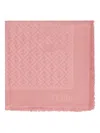 Fendi Ff Silk And Wool Shawl Accessories In Purple