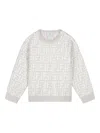 Fendi Logo-pattern Knitted Top In Gray
