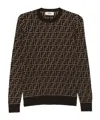 Fendi Logo Pattern Sweater In Multi