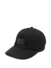 Fendi Baseball Cap With Logo Plaque In Black