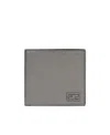 Fendi Logo-plaque Bi-fold Wallet In Gray