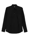 Fendi Logo-plaque Shirt In Black