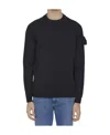 Fendi Ribbed Wool Crewneck Sweater In Black