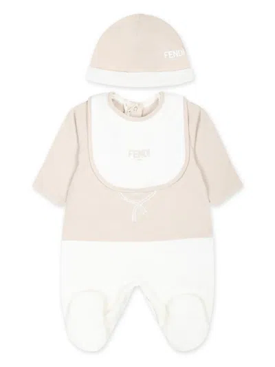 FENDI LOGO-PRINT BABYGROW SET