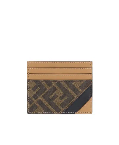 Fendi Logo-print Cardholder In Multicolor