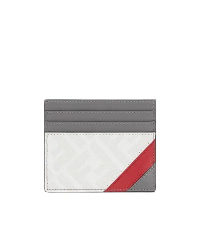 Fendi Logo-print Cardholder In White