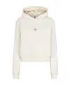 Fendi Logo-print Cotton Hoodie In White