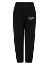 Fendi Black Trousers For Kids With  Logo In Black