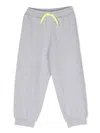 Fendi Logo Printed Drawstring Sweatpants In Grey