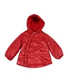 Fendi Logo-print Hooded Padded Jacket In Red
