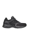 Fendi Logo-print Mesh-panelled Sneakers In Black