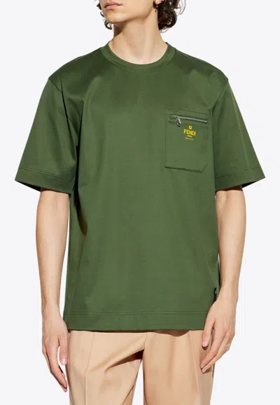 Fendi Logo Print Oversized T-shirt