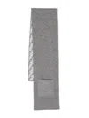 Fendi Logo-print Scarf In Grey