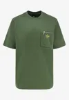 Fendi Logo Print Short-sleeved T-shirt In Green
