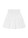 Fendi Girls Cotton Logo Skirt In White