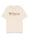 Fendi Logo-print T-shirt In 中性色