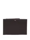 Fendi Logo-print Wallet In Braun