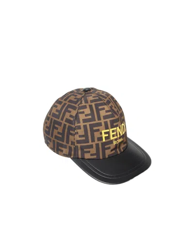 FENDI FENDI KIDS LOGO PRINTED BASEBALL CAP