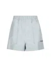 Fendi Elasticated-waistband Shorts In Blue
