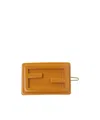 Fendi Logo Rectangular Hairpin In Orange