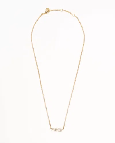 Fendi Logo Rhinestone Necklace
