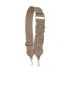 Fendi Logo Ribbon Shoulder Strap In Brown