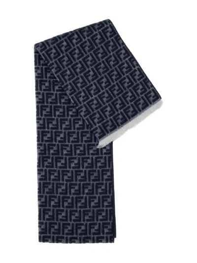 Fendi Logo Scarf In Black