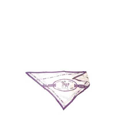 Fendi Logo Scarf In White