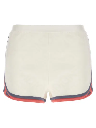 Fendi Logo Shorts Bermuda And Short In White