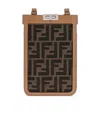 Fendi Logo Shoulder Bag In Black