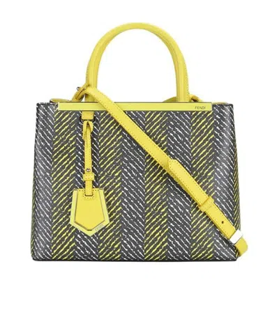 Fendi Logo Shoulder Bag In Multicolor