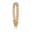 Fendi Logo Shoulder Strap In Nude