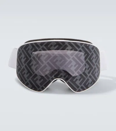 Fendi Logo Ski Goggles In Black