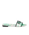Fendi Logo Slippers In White