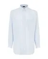 Fendi Logo Striped Shirt In White