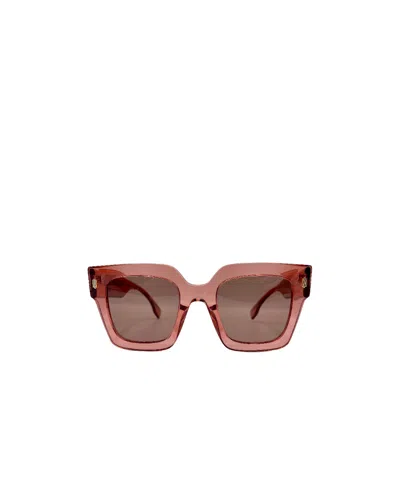 Fendi Logo Sunglasses In Brown