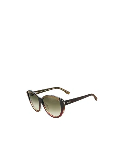 Fendi Logo Sunglasses In Multicolor