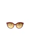 Fendi Logo Sunglasses In Nude