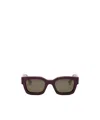 Fendi Logo Sunglasses In Red