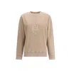 Fendi Felpa Oversize In Cotone Cappuccino  Donna