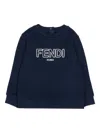 Fendi Logo Sweatshirt In Multi