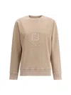 Fendi Roma Dyed Sweatshirt In Sand