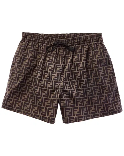 Fendi Logo Swim Short In Multi
