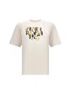 Fendi Off White Crewneck Printed T-shirt In Brown