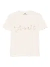 Fendi Sequin-embellished T-shirt In Neutral