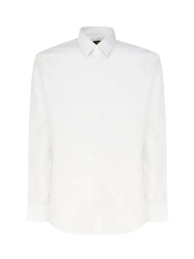 Fendi O'lock 细致图案衬衫 In White